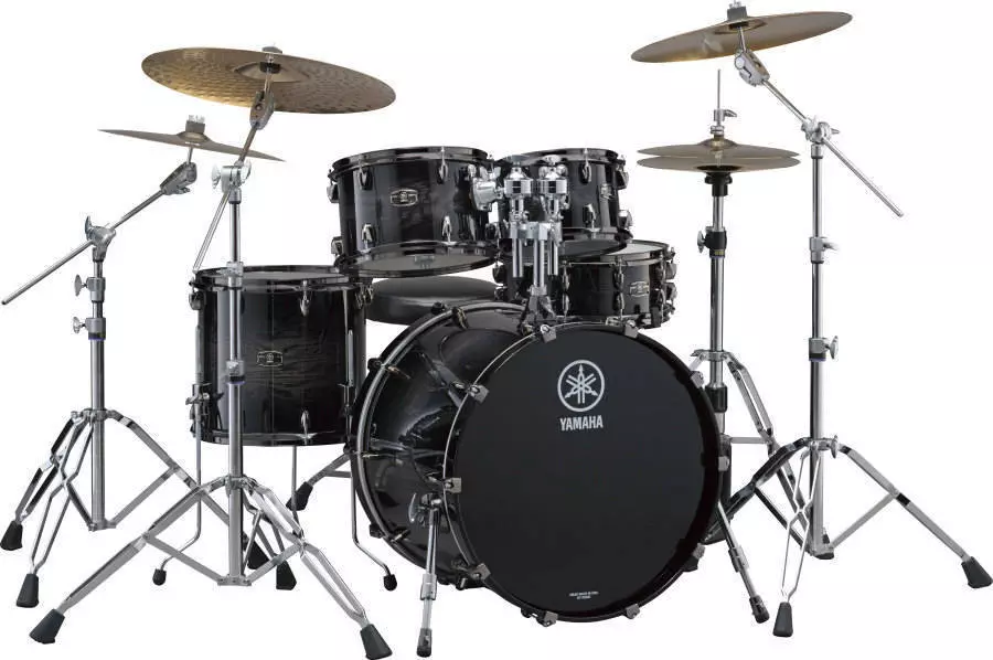 Live Custom Oak 5 Piece Drum Kit - Black Shadow Sunburst